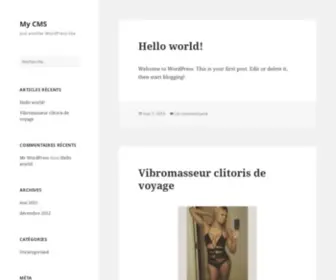 Vibromasseurclitoris.com(My CMS) Screenshot