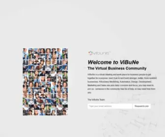 Vibune.com(The virtual business community you need to succeed) Screenshot