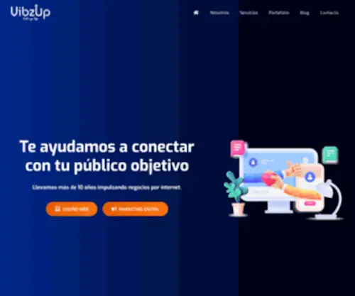 Vibzup.com(Agencia de Marketing Digital) Screenshot