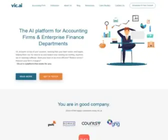 Vic.ai(The AI platform for Accounting Firms & Enterprise Finance Departments) Screenshot