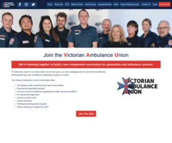 Vicambounion.org(Victorian Ambulance Union) Screenshot