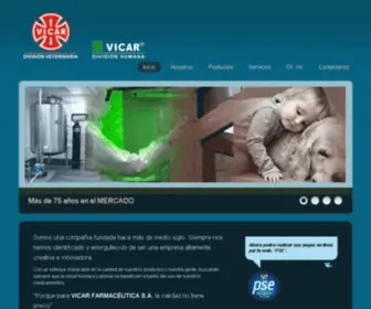 Vicar.com.co(Farmacéutica) Screenshot