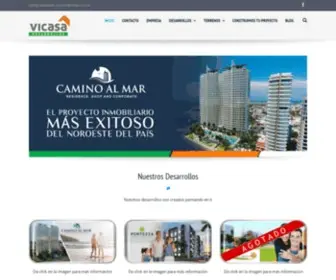 Vicasa.com.mx(VICASA Desarrollos) Screenshot