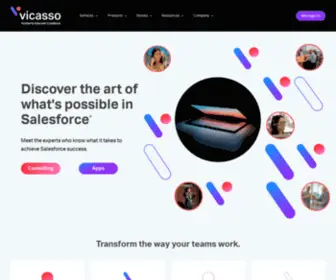 Vicasso.com(Salesforce Consulting & AppExchange Apps) Screenshot