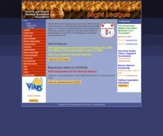Vicbball.com(Victoria and District Amateur Basketball Association) Screenshot