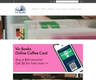 Vicbooks.co.nz(A university runs on books) Screenshot