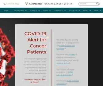 Vicc.org(Vanderbilt-Ingram Cancer Center) Screenshot