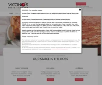 Viccinospizza.com(Viccino's Pizza Company serving fresh gourmet pizza and foods for discriminating tastes) Screenshot