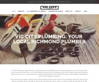 Viccityplumbing.com.au(Emergency Plumber Richmond) Screenshot