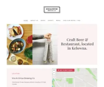 Viceandvirtuebrewing.ca(Vice & Virtue Brewing Co) Screenshot