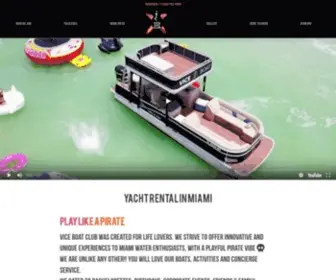 Viceboatclub.com(Boat Rental Miami) Screenshot