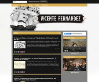 Vicentefernandez.mx(The Official Vicente Fernandez Site) Screenshot