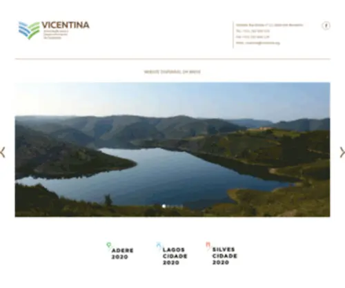 Vicentina.org(Associação para o Desenvolvimento do Sudoeste) Screenshot