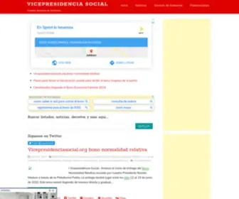 Vicepresidenciasocial.org(VICEPRESIDENCIA SOCIAL) Screenshot