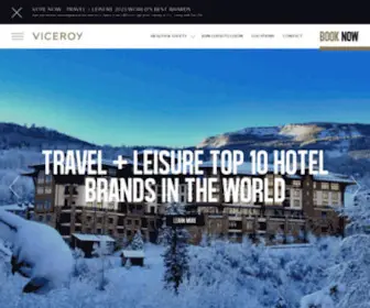 Viceroyhotelsandresorts.com(Viceroy Hotel Group) Screenshot