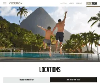 Viceroymiami.com(Each of our destinations) Screenshot