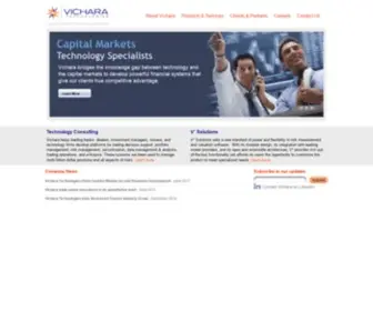 Vichara.com(Capital Markets Technology Solutions & Consulting Services) Screenshot