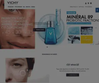 Vichy.com.tr(Tüm Cilt Tipleri İçin Cilt ve Saç Bakımı Ürünleri) Screenshot