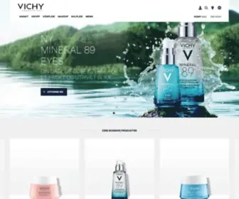 Vichy.no(Ansiktspleie, antiage-pleie, kroppspleie, solbeskyttelse, hårpleie) Screenshot