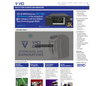 Vici.com(Valco Instruments Company Incorporated) Screenshot