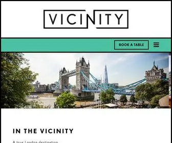 Vicinitylondon.co.uk(Bar & Restaurant near Tower Bridge) Screenshot