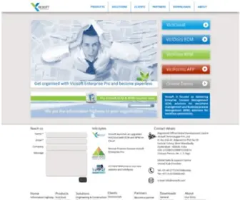 Vicisoft.com(ECM and ERP solutions) Screenshot