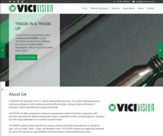 Vicivision.co.uk(Optical Measurement Machines) Screenshot