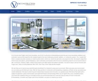 Vick-Construction.com(Houston) Screenshot