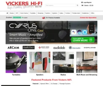 Vickers-Hifi.co.uk(Vickers Hifi) Screenshot