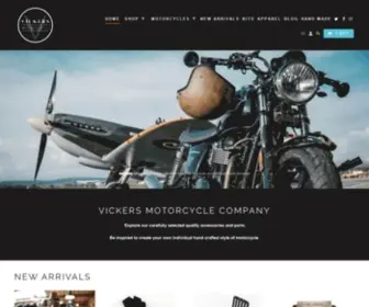 Vickersmotorcycles.com(Vickers Motorcycle Company) Screenshot