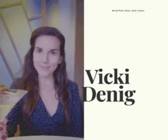 Vickidenig.com(Vicki Denig) Screenshot