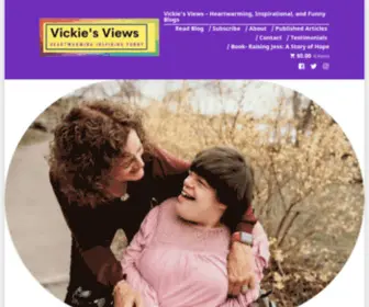 Vickierubin.com(Heartwarming, Inspirational, Funny Blogs) Screenshot
