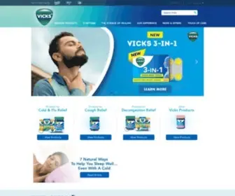 Vicks.co.in(Cough and Cold Medicine) Screenshot