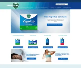 Vicks.fr(Médicaments Contre le Rhume et la Toux) Screenshot