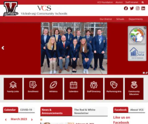 Vicksburgschools.org(Vicksburgschools) Screenshot