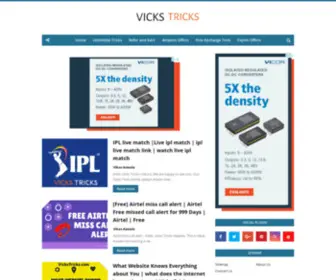 Vickstricks.com(Vicks Tricks) Screenshot