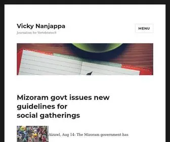 Vickynanjappa.com(Vicky Nanjappa) Screenshot