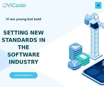 Vicodetechnology.com(Setting New Standards in the Software Industry) Screenshot