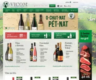 Vicom-Vino.cz(Specialista na vína z celého světa) Screenshot