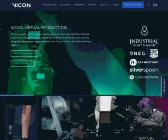 Vicon.com(Award Winning Motion Capture Systems) Screenshot