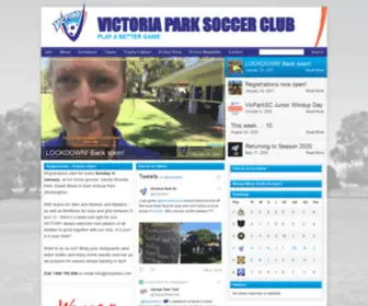 VicParksc.com(Victoria Park Soccer Club) Screenshot