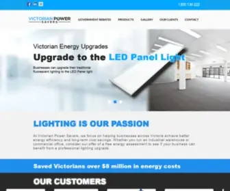 VicPowersavers.com.au(Power Saving Lights Victoria) Screenshot