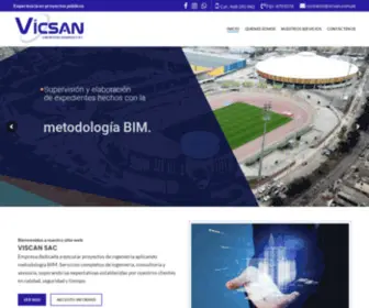 Vicsan.com.pe(Supervisión y elaboración de expedientes metodología BIM) Screenshot