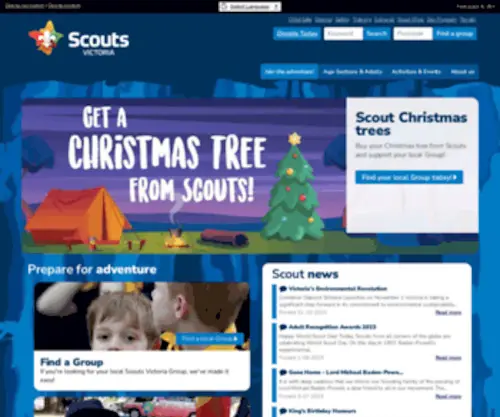 Vicscouts.asn.au(Scouts Victoria) Screenshot