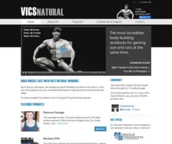 Vicsnatural.com(Home LP) Screenshot