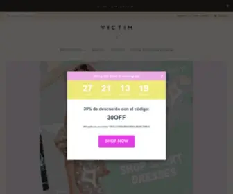 Victim.com.mx(VICTIM Women's Wear) Screenshot