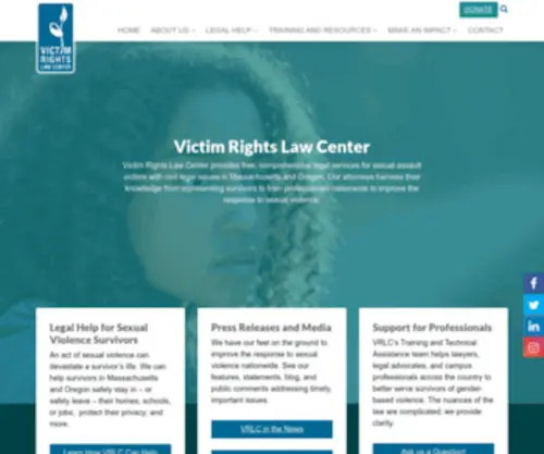 Victimrights.org(Victim Rights Law Center) Screenshot