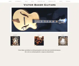 Victorbakerguitars.com(Victor Baker specializes in archtop jazz guitars and other jazz oriented) Screenshot