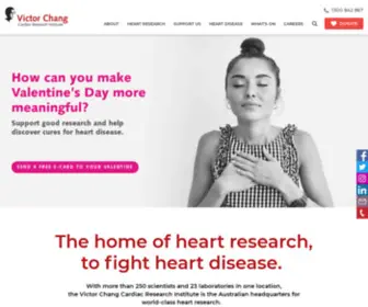 Victorchang.edu.au(Home of Heart Research) Screenshot