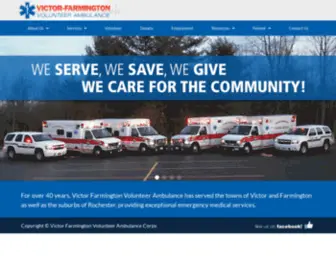 Victorfarmingtonambulance.org(Victor Farmington Volunteer Ambulance) Screenshot